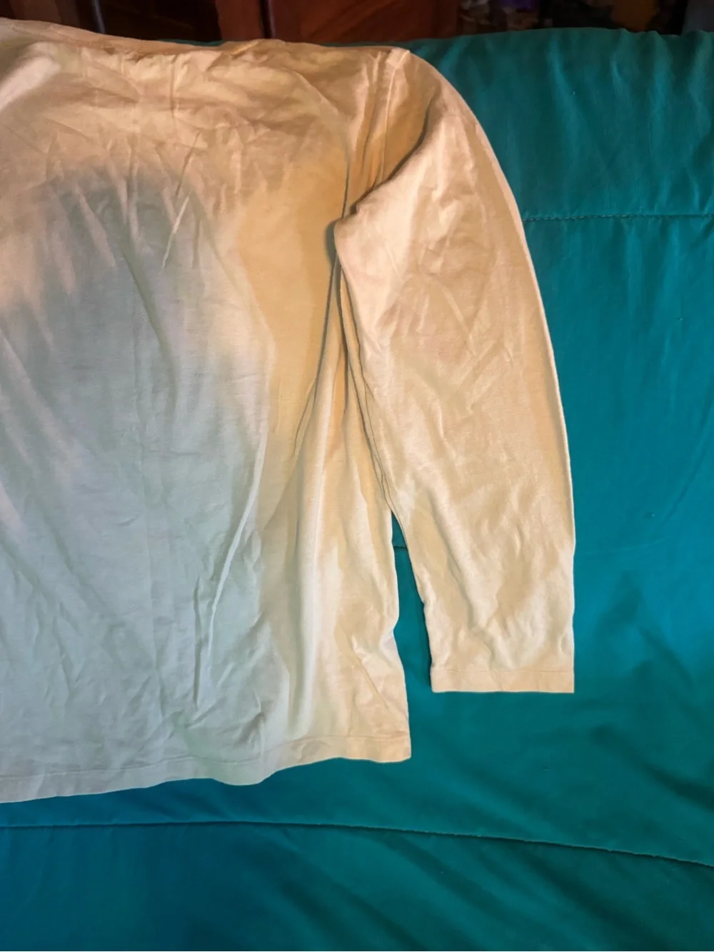 Old Navy White Long-Sleeve Tee with Colorful Burger Skate Graphic